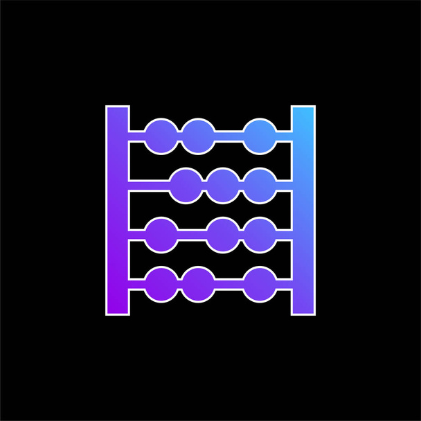 Icône vectorielle de dégradé bleu Abacus - Vecteur, image