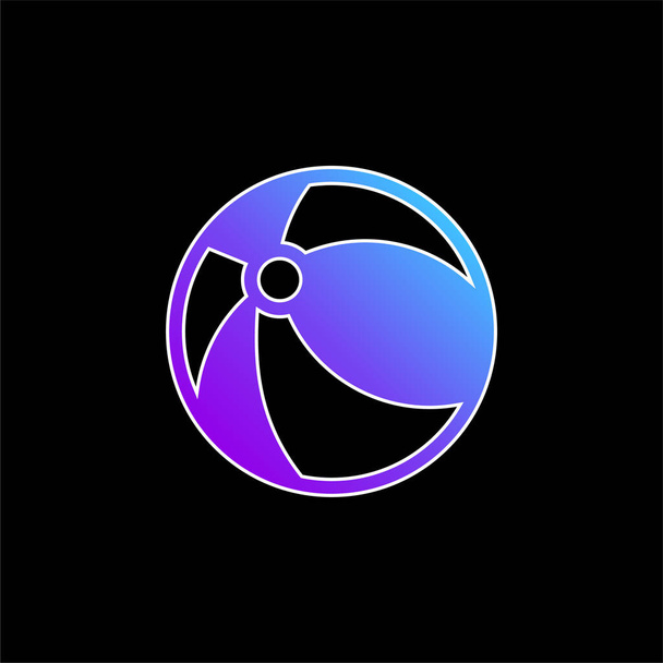Palla blu gradiente vettore icona - Vettoriali, immagini