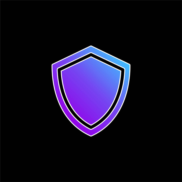 Badge blue gradient vector icon - Vector, Image