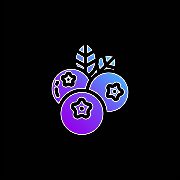 Vektorová ikona modrého přechodu borůvek - Vektor, obrázek