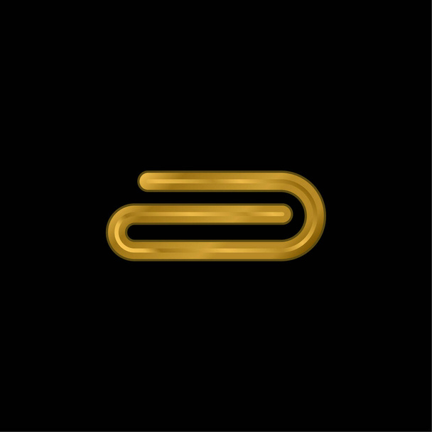 Прикрепите золотой металлический значок или вектор логотипа - Вектор,изображение