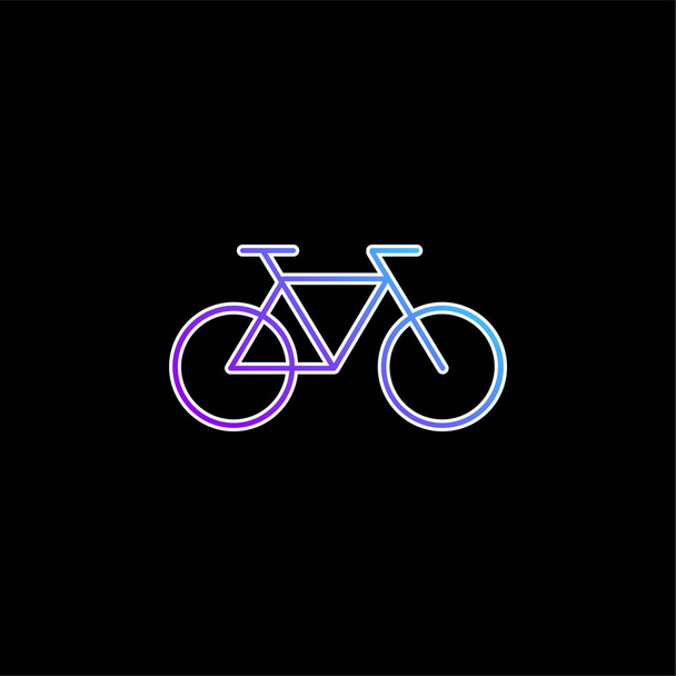 自転車健康輸送青グラデーションベクトルアイコン - ベクター画像
