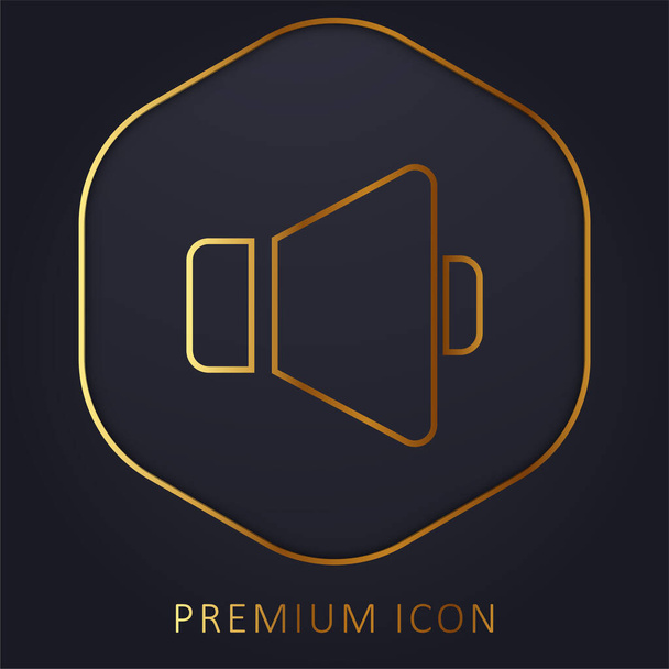 Big Sound Symbol arany vonal prémium logó vagy ikon - Vektor, kép