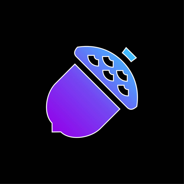 Icona vettoriale gradiente blu ghianda - Vettoriali, immagini