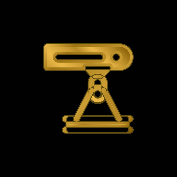 Промінь золотий металевий значок або вектор логотипу
 - Вектор, зображення