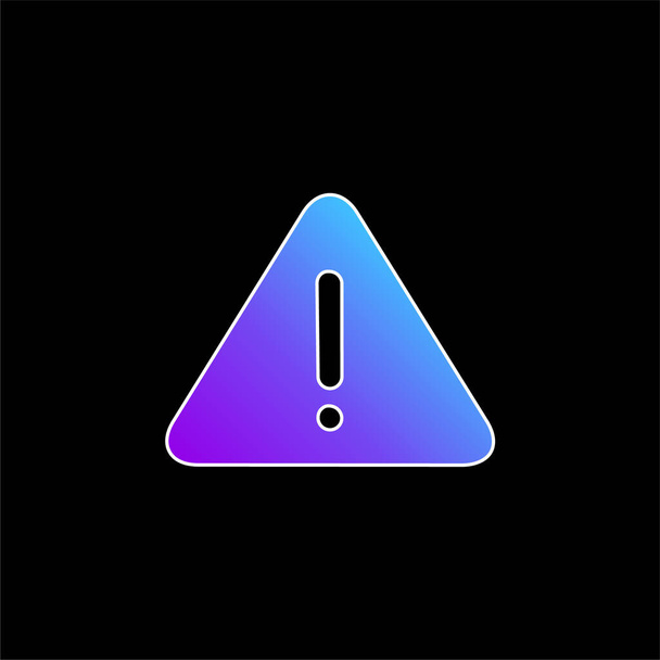 Alert blu gradiente vettoriale icona - Vettoriali, immagini