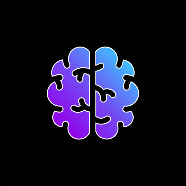 Ikona wektora gradientu niebieskiego mózgu - Wektor, obraz