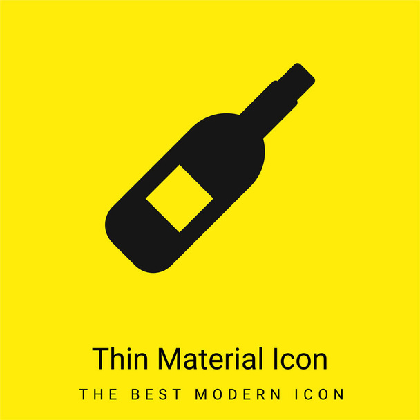 Minimalna jasnożółta ikona alkoholu - Wektor, obraz