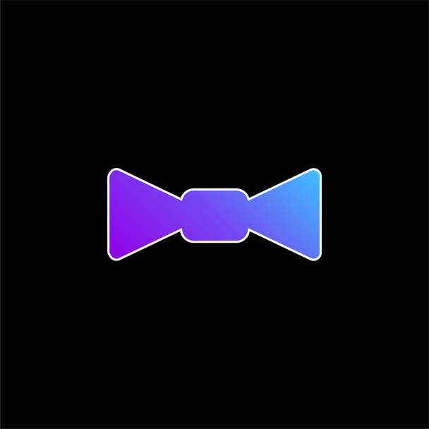 Bow Nyakkendő kék gradiens vektor ikon - Vektor, kép