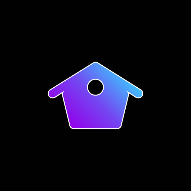Home blu gradiente icona vettoriale - Vettoriali, immagini