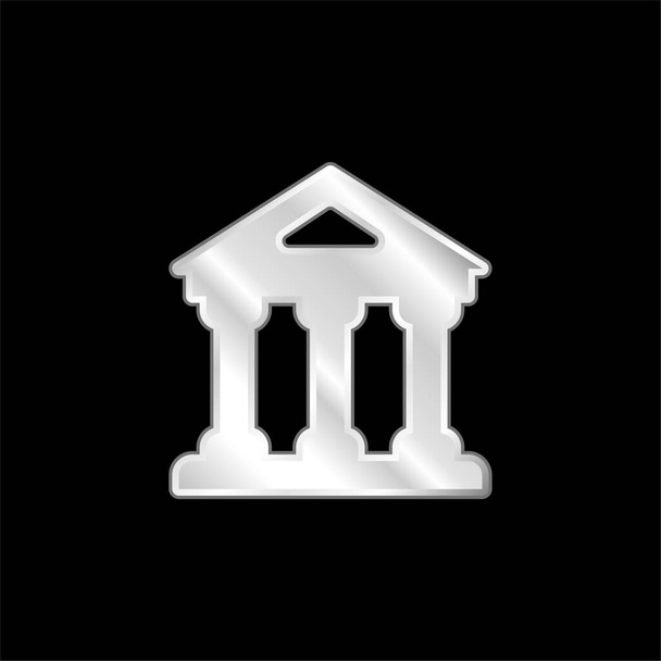 Банківська срібна металева ікона
 - Вектор, зображення