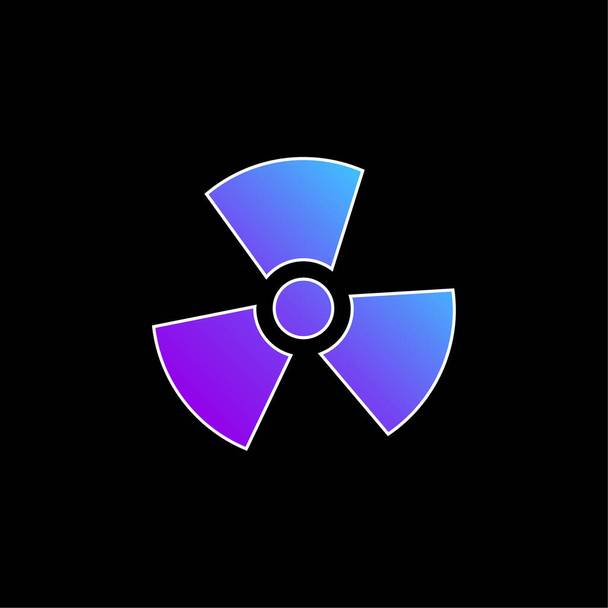 Alerta símbolo azul gradiente icono de vector - Vector, Imagen