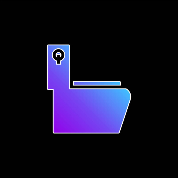 Icône vectorielle dégradé bleu salle de bain - Vecteur, image