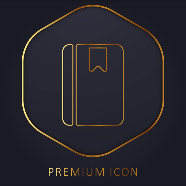 Logo lub ikona złotej linii programu - Wektor, obraz