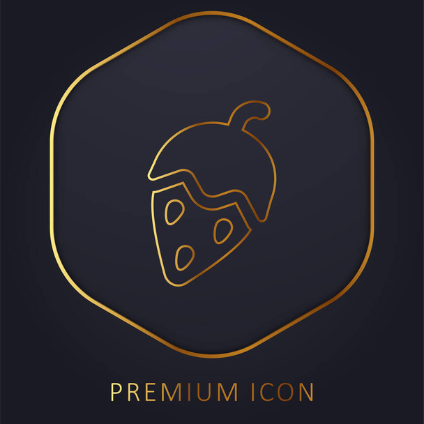 Золота лінія преміум-логотип або ікона - Вектор, зображення