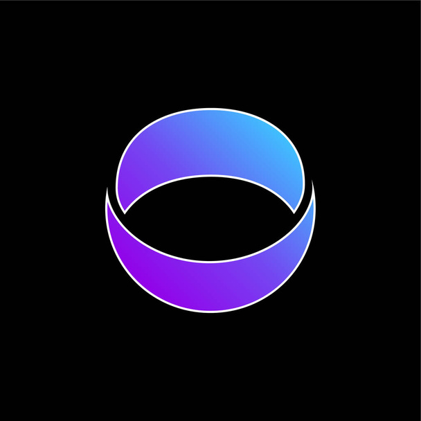 Ashley Madison Social Logo kék gradiens vektor ikon - Vektor, kép