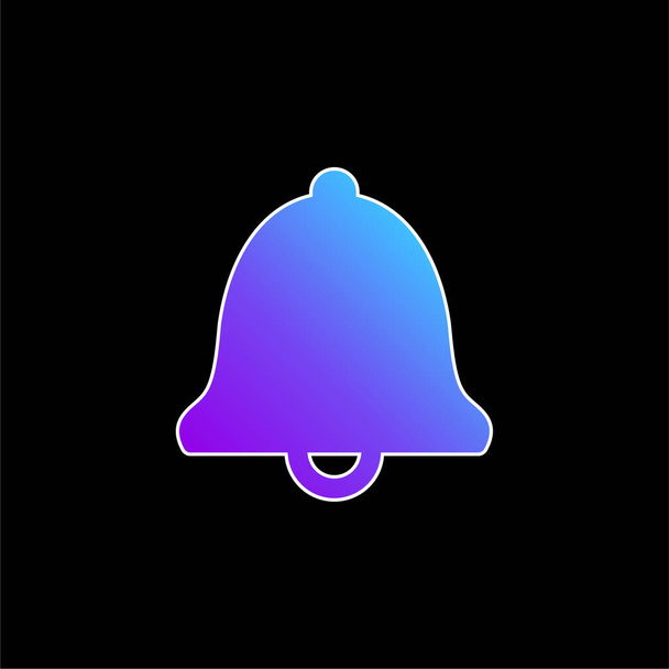 Alarmierendes glockenblaues Gradientenvektorsymbol - Vektor, Bild