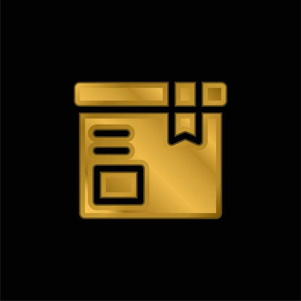 Металлическая икона или вектор логотипа - Вектор,изображение