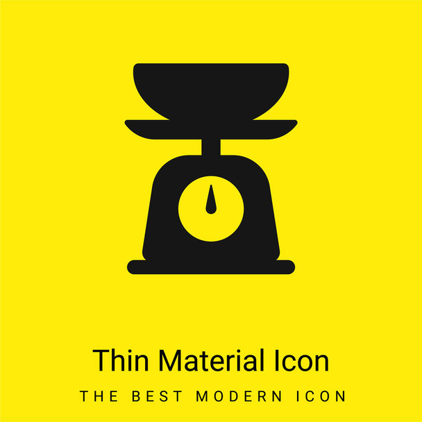 Bilan minimal jaune vif icône matérielle - Vecteur, image