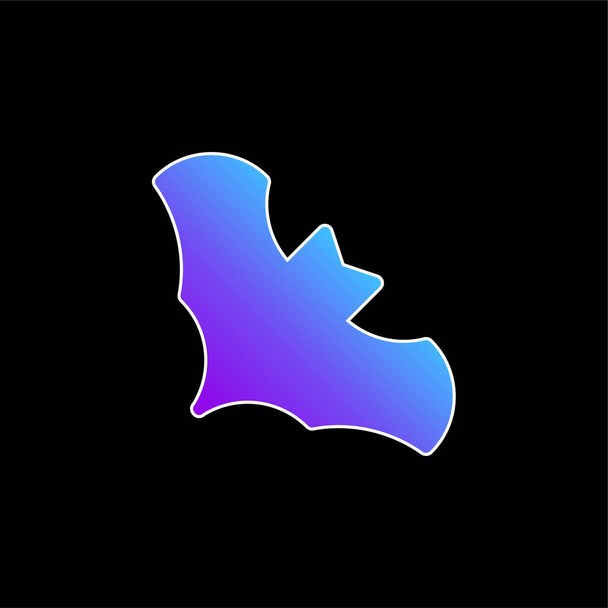 Bat blu gradiente vettoriale icona - Vettoriali, immagini