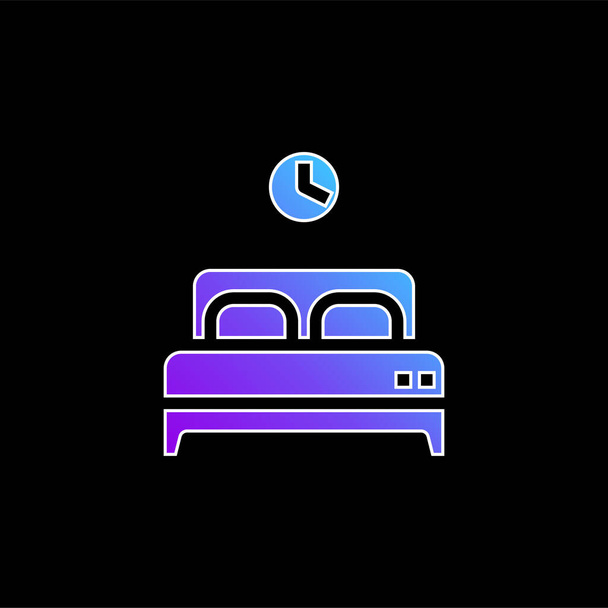 Ikona přechodu modré postele - Vektor, obrázek