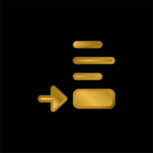 Позолоченный иконка или вектор логотипа - Вектор,изображение