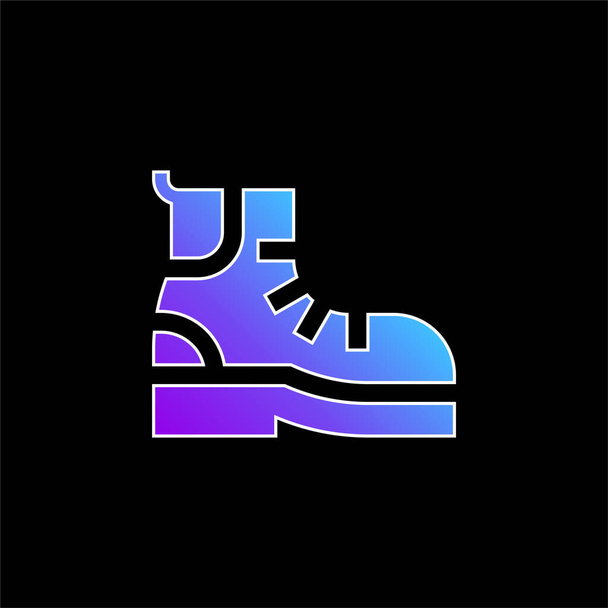 Boots blue gradient vector icon - Vector, Image
