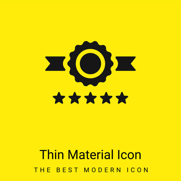 Σήμα ελάχιστο φωτεινό κίτρινο εικονίδιο υλικού - Διάνυσμα, εικόνα