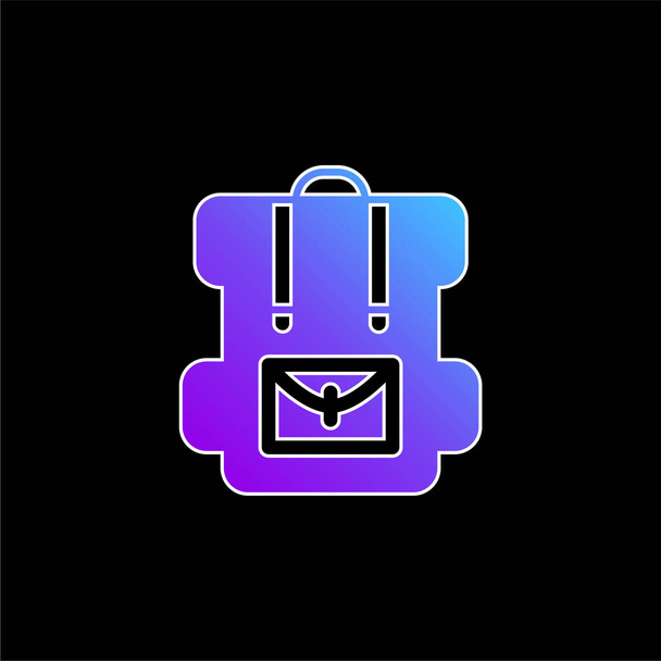 Vektorová ikona modrého přechodu tašky - Vektor, obrázek