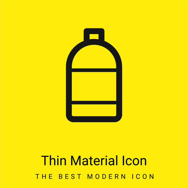Alcohol minimaal helder geel materiaal icoon - Vector, afbeelding