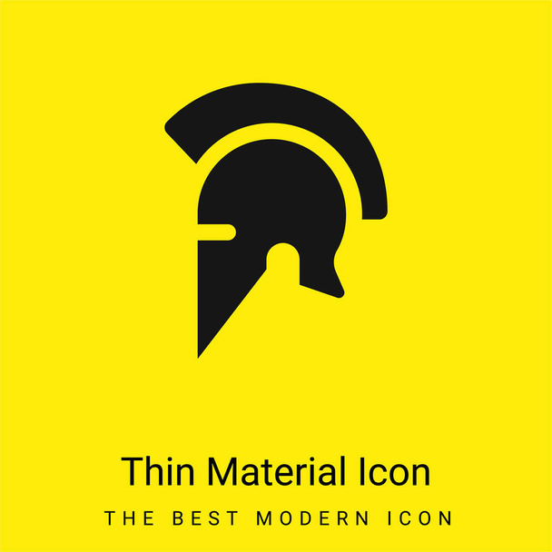 Ares minimal bright yellow material icon - Vector, Image