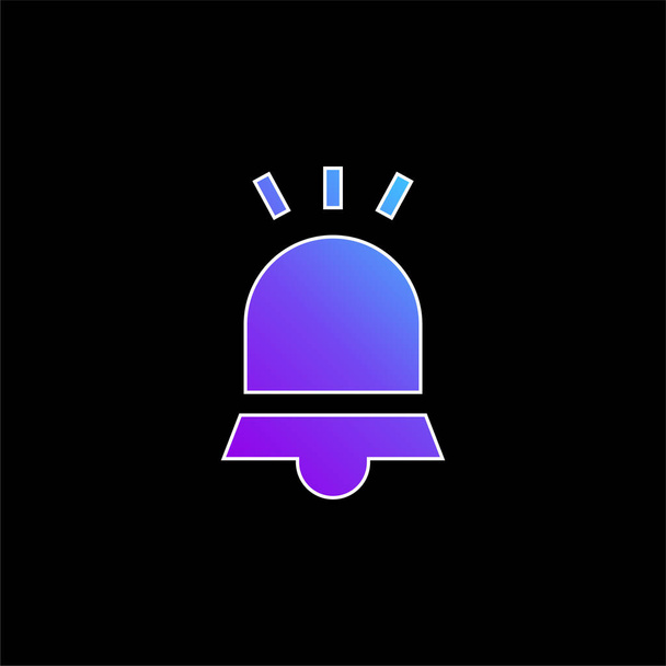 Icône vectorielle dégradé bleu alarme - Vecteur, image
