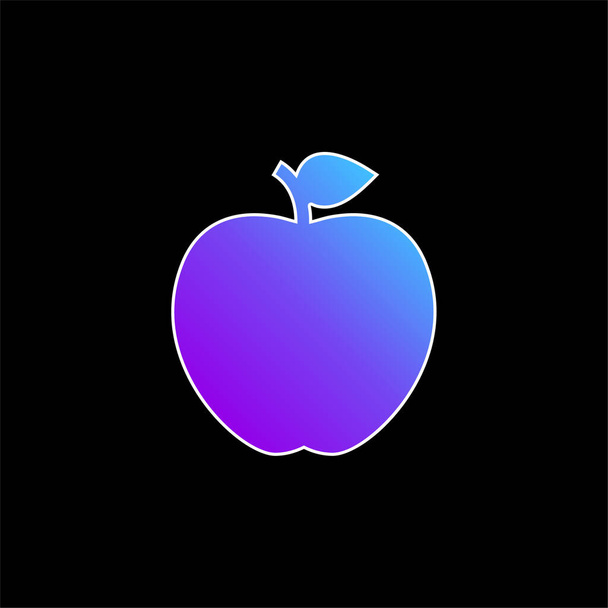 Ikona Apple blue gradient - Vektor, obrázek