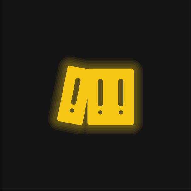 Архіви жовтих піктограм неону, що світяться
 - Вектор, зображення