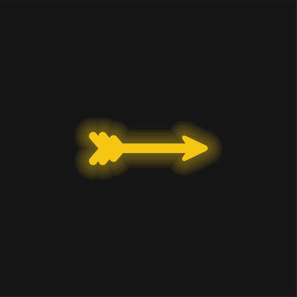 Желтая стрелка - Вектор,изображение