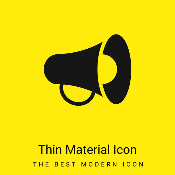 Announcement minimal bright yellow material icon - Vector, Image