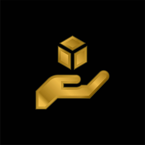 3d Modellazione oro placcato icona metallica o logo vettoriale - Vettoriali, immagini