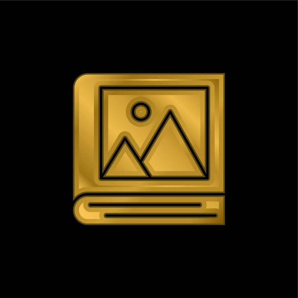 Альбом Золота металева іконка або вектор логотипу
 - Вектор, зображення