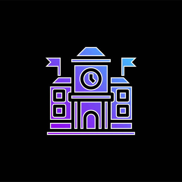 Vektorová ikona modrého přechodu akademie - Vektor, obrázek