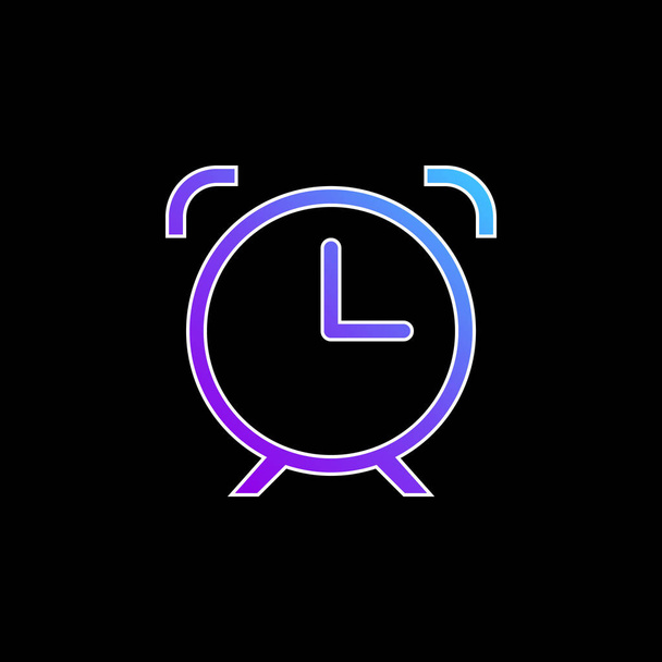 Sveglia Simbolo blu gradiente icona vettoriale - Vettoriali, immagini