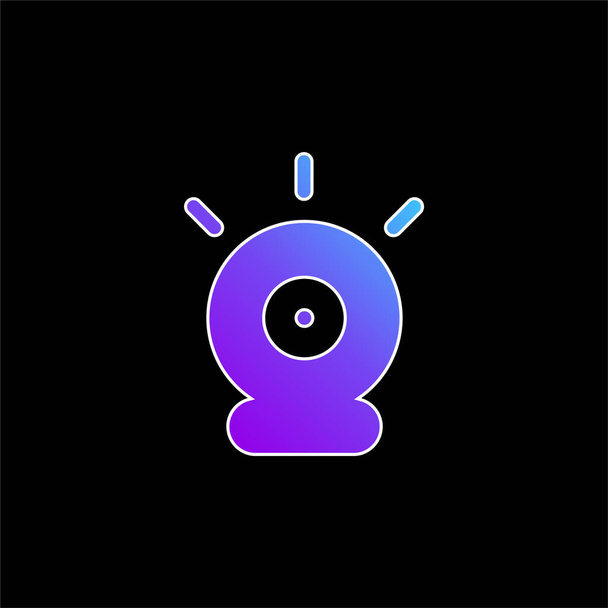Icône vectorielle dégradé bleu alarme - Vecteur, image