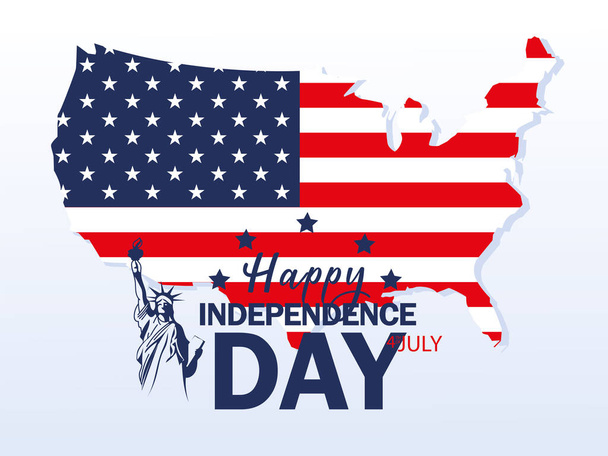 EE.UU. día de la independencia - Vector, imagen
