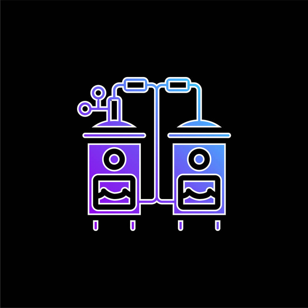 Boiler blaues Gradienten-Vektor-Symbol - Vektor, Bild