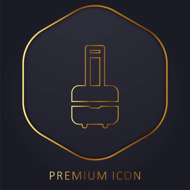 Сумка золотой линии премиум логотип или значок - Вектор,изображение