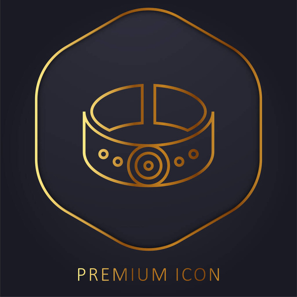 Bransoletka złota linia logo premium lub ikona - Wektor, obraz