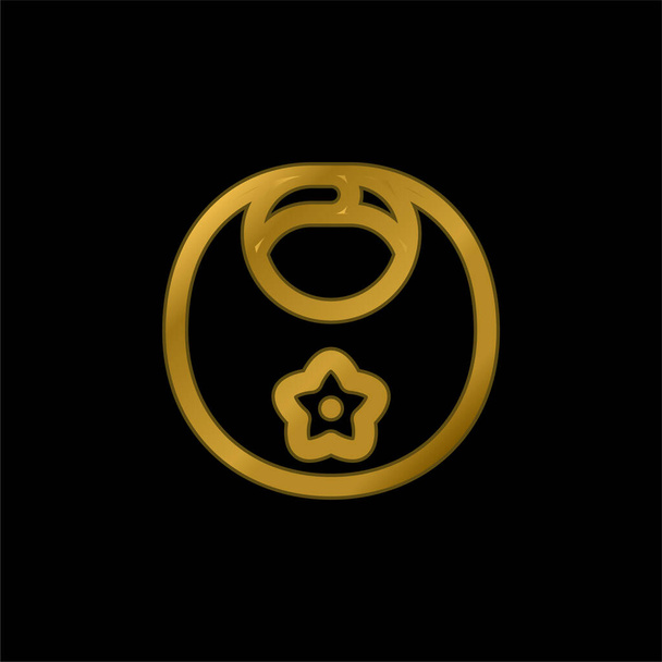 Біб золотий металевий значок або вектор логотипу
 - Вектор, зображення