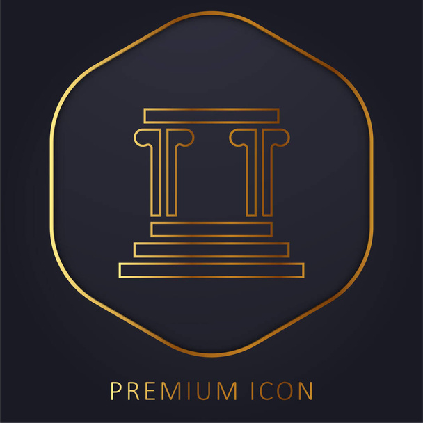 Arch goldene Linie Premium-Logo oder Symbol - Vektor, Bild