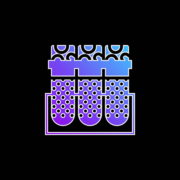 Icona del vettore gradiente blu del campione di sangue - Vettoriali, immagini