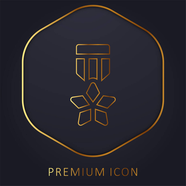 Значок золотої лінії преміум логотип або значок
 - Вектор, зображення