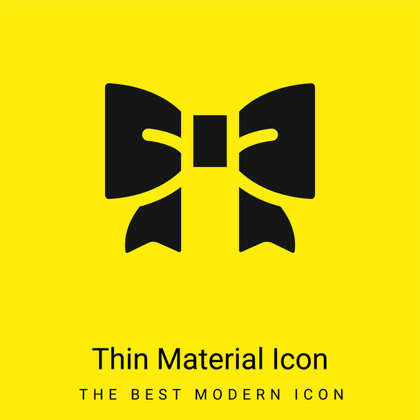 Buig minimaal helder geel materiaal icoon - Vector, afbeelding